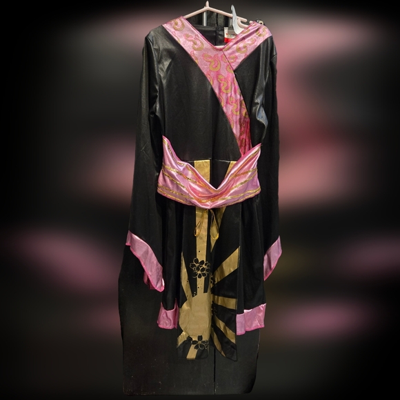 Girls Kung Fu dire costume, sz. 10-12 (large) - Picture 3 of 6